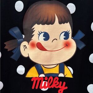 FRAPBOIS Black and White Polka Dot Tee